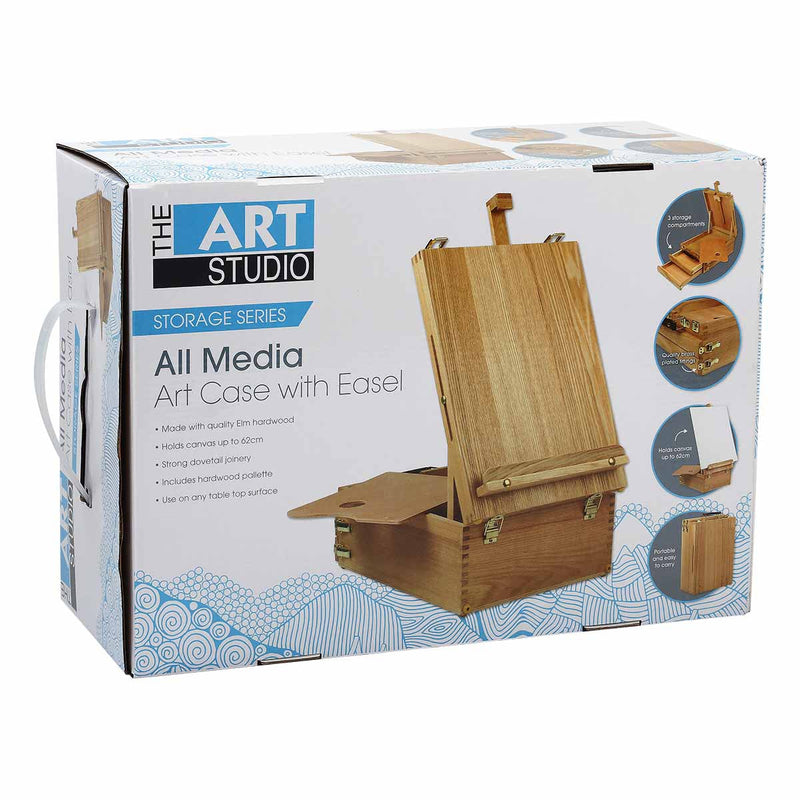 Dark Khaki The Art Studio All Media Art Case with Easel* Easels & Cases