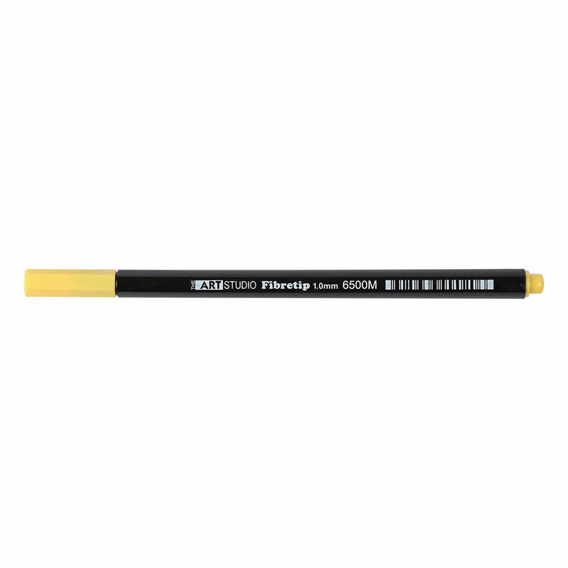 Black The Art Studio Fibre Tip Pen 1.0mm 01 Yellow Pens and Markers