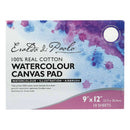 Light Steel Blue Eraldo  Cotton Watercolour Canvas Pad 22 x 30cm 10 Sheets Pads