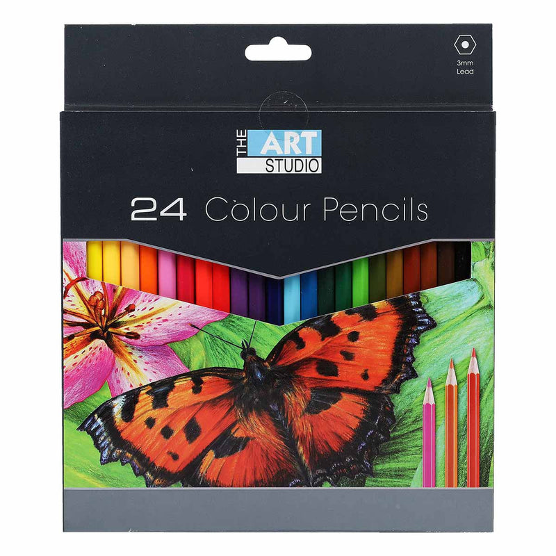 Orange Red The Art Studio Coloured Pencils (24 Pack) Pencils