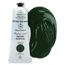 Black Holcroft Professional Acrylic Impasto Paint  Hookers Green S2 80ml Acrylic Paints