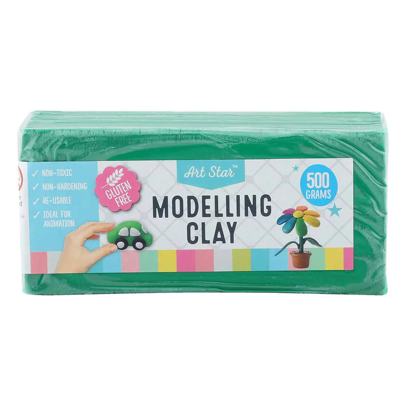 Sea Green Art Star Green Modelling Clay / Plasticine 500g Kids Modelling Supplies