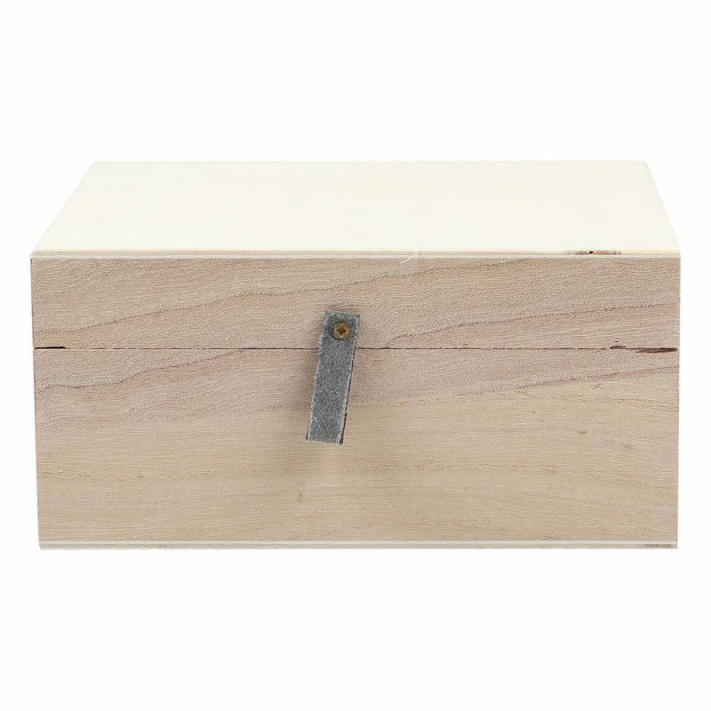 Urban Crafter Paulownia Square Box with Tag 14.8 x 14.8 x 7cm