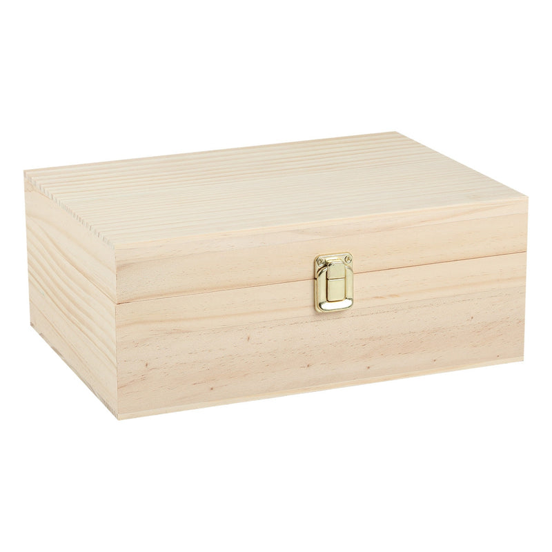 Wheat Urban Crafter Rectangular Pine Gift Box with Latch 30x22x12cm Boxes