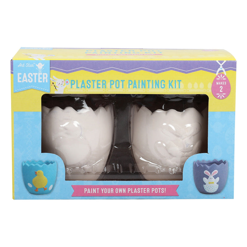 Gray Ceramic Easter Flowerpot Painting Kit Makes 2 Easter