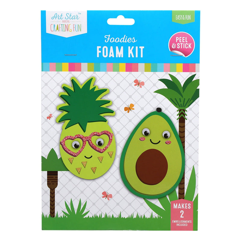 Yellow Green Artstar Foodies Foam Kit Makes 2 Craft Foam