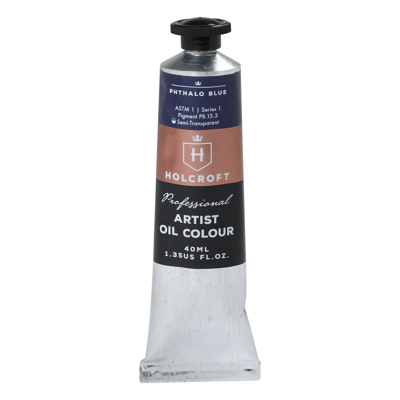 Dim Gray Holcroft Artist Oil Paint Phthalo Blue S1 40ml Oil