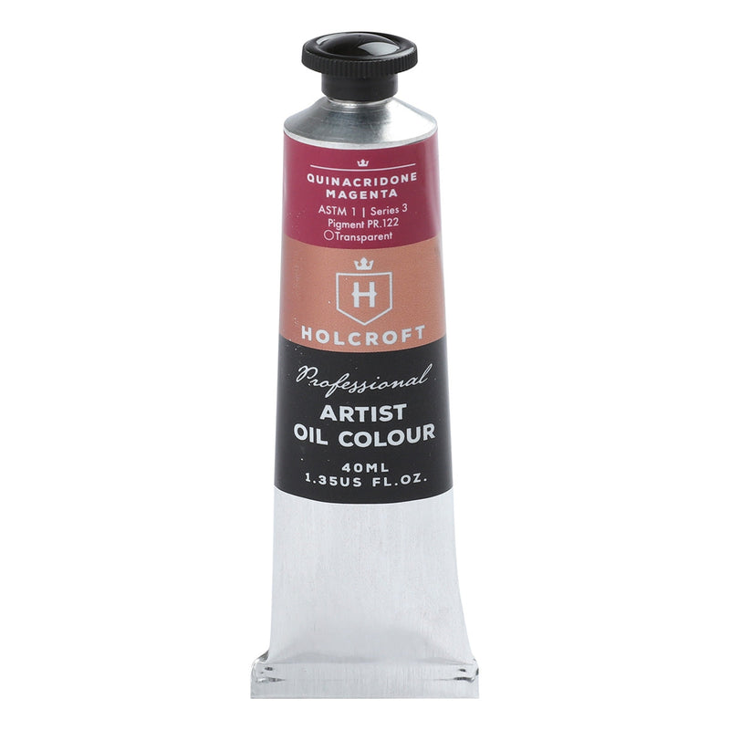 Rosy Brown Holcroft Artist Oil Paint40ml-Quins Magenta S3 Oil