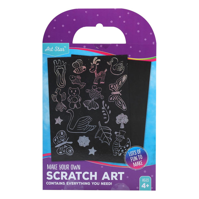 Dark Slate Gray Art Star Make Your Own Glitter Scratch Art Shapes Kids Kits