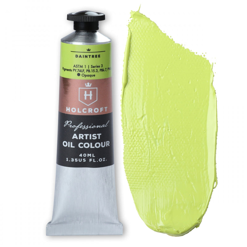Light Goldenrod Holcroft Artist Oil Paint Daintree S3 40ml Oil