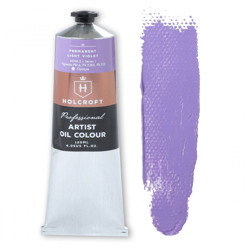 Medium Purple Holcroft Artist Oil Paint Permlight Violet S1 120ml Oil