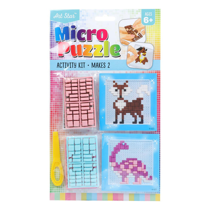 Light Sky Blue Art Star Micro Puzzle Activity Kit 2 Pack Kids Craft Kits