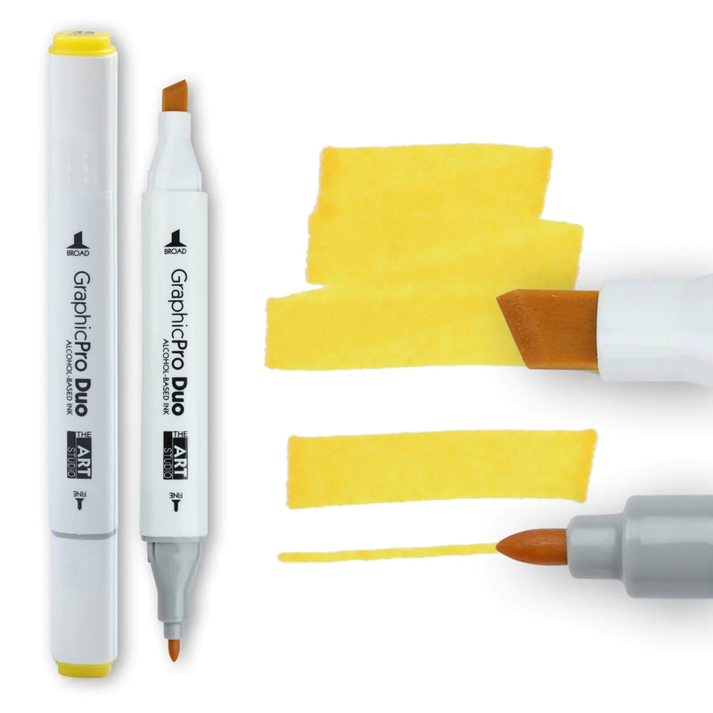 Light Goldenrod The Art Studio GraphicPro Duo Marker Lemon Yellow Pens and Markers