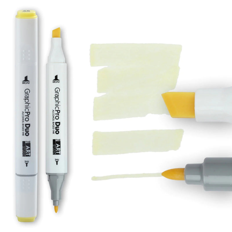 Antique White The Art Studio GraphicPro Duo Marker Pale Yellow Pens and Markers