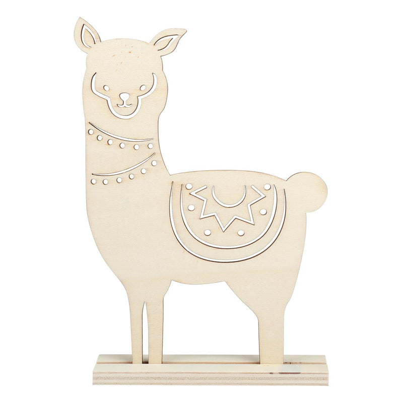 Antique White Urban Crafter Plywood Llama Table Topper Objects