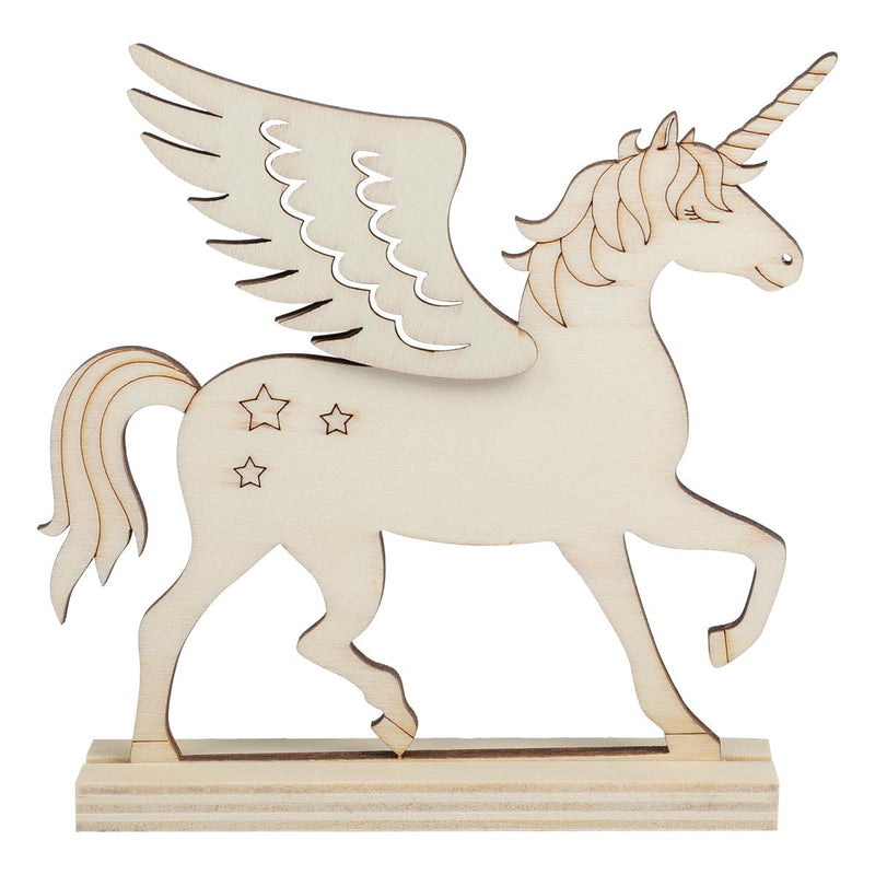 Light Gray Urban Crafter Plywood Unicorn Table Topper Objects