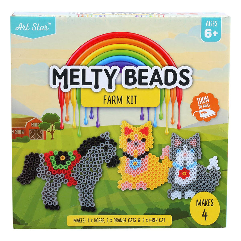 Goldenrod Art Star Melty Beads Farm Kit Makes 4 Kids Craft Kits
