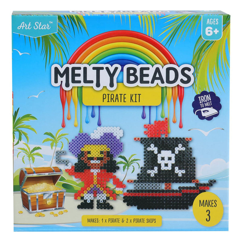 Goldenrod Art Star Melty Beads Pirate Kit Makes 3 Kids Craft Kits
