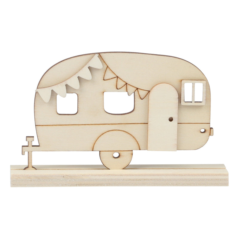 Gray Urban Crafter Plywood Caravan Table Topper Objects