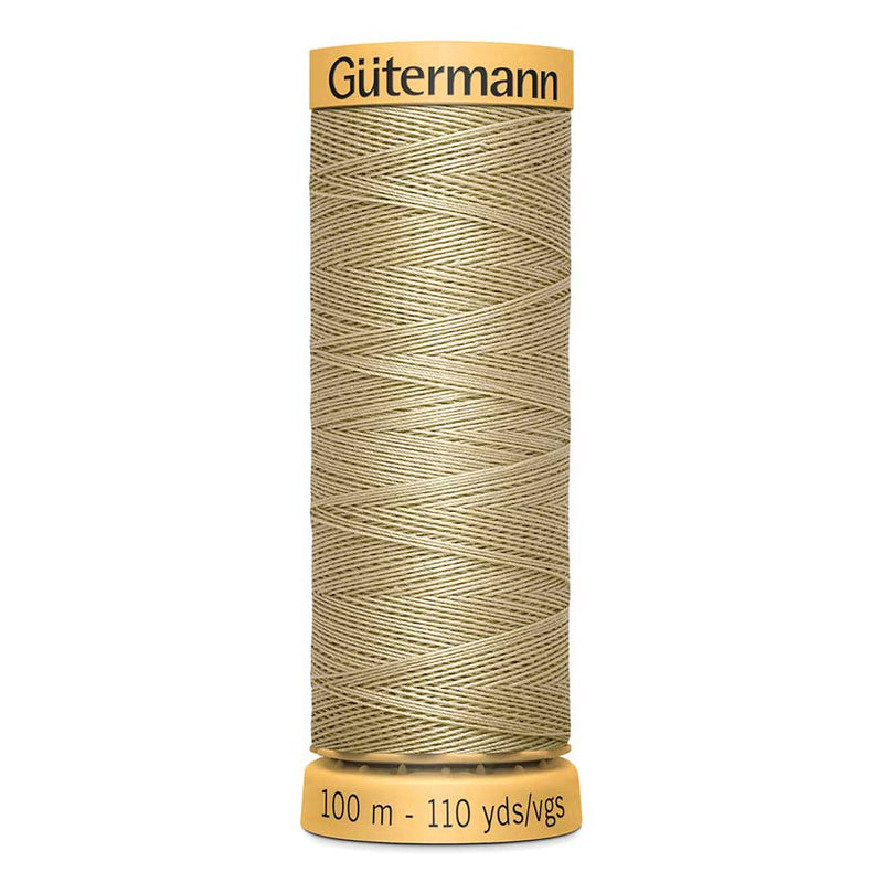 Dark Khaki Gutermann 100% Natural Cotton Sewing Thread 100mt - 0927 - Sewing Threads