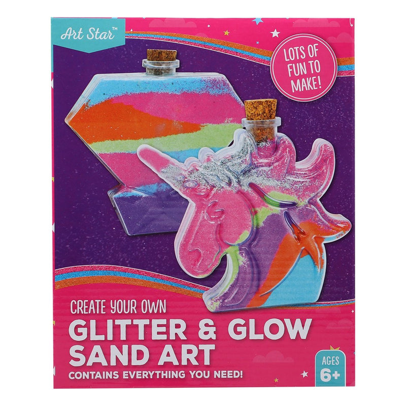 Dark Slate Blue Art Star Glitter & Glow Sand Art Unicorn & Diamond Kit Kids Craft Kits