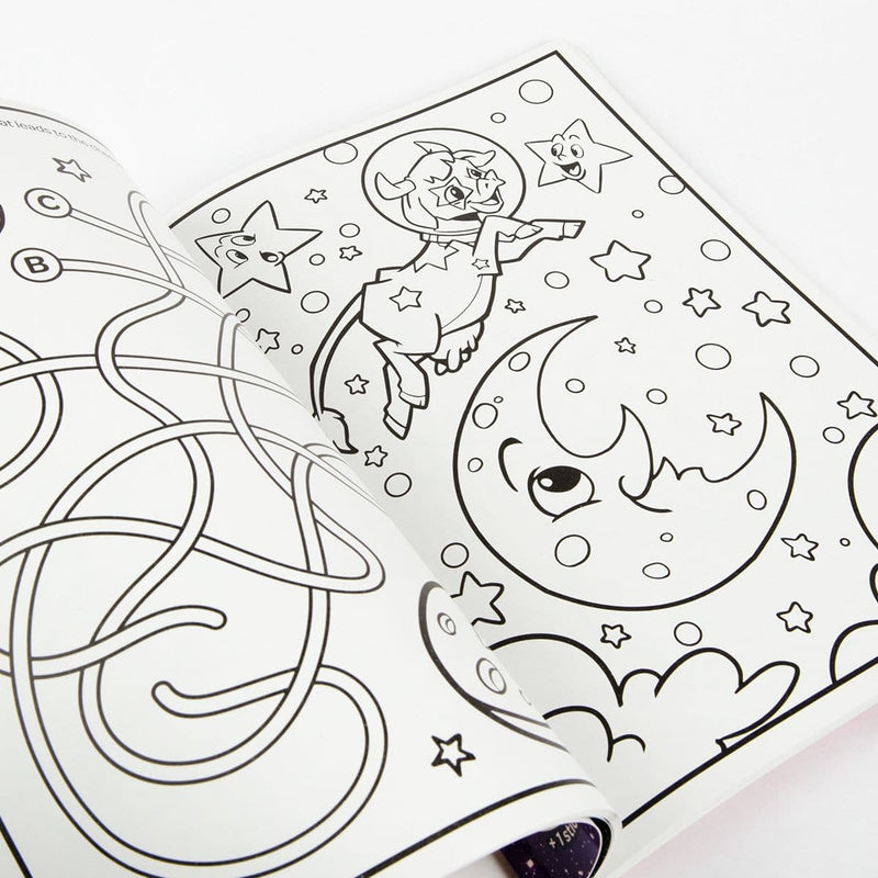 White Smoke Crayola Cosmic Cats Coloring Book 96 Pages Kids Activity Books