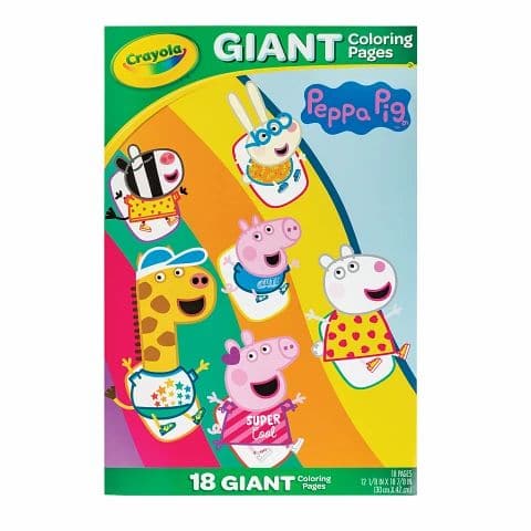 Goldenrod Crayola Giant Coloring Pages - Peppa Pig Kids Activity Books
