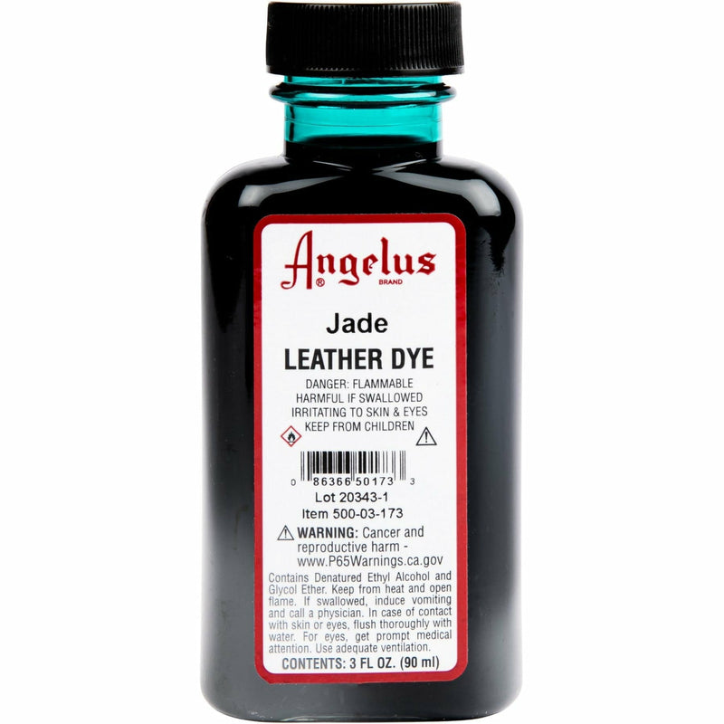 Angelus Leather Dye Jade #173 3Oz/88.72Ml