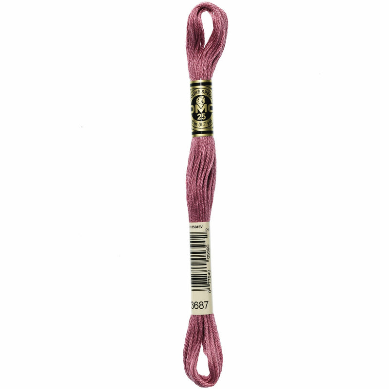 Maroon DMC Stranded Cotton Art 117  - 3687 Needlework Threads