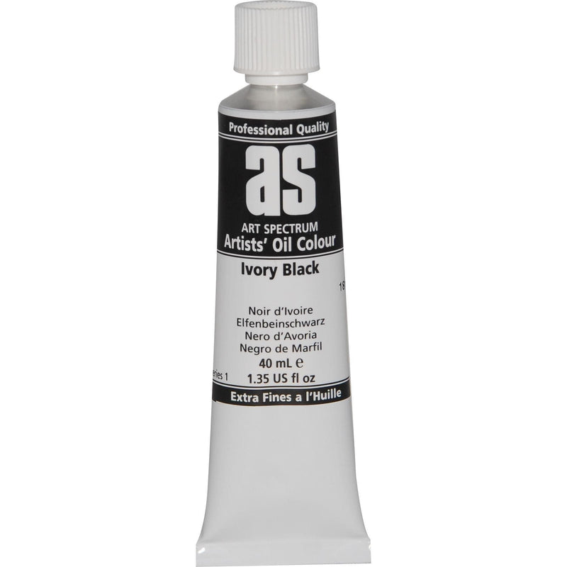 Art Spectrum Oil Paint 40mL Ivory Black  S1