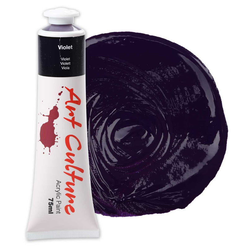 Black Art Culture Acrylic Paint Violet 75ml Acrylic Paints