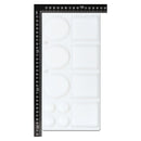 White Smoke Art Culture Oblong Plastic Palette 11 Wells Paint Palettes