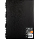Black Eraldo Di Paolo A4 Visual Diary 110gsm 60 White Sheets Pads
