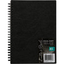Black Eraldo Di Paolo A5 Visual Diary 110gsm 60 Sheets Pads