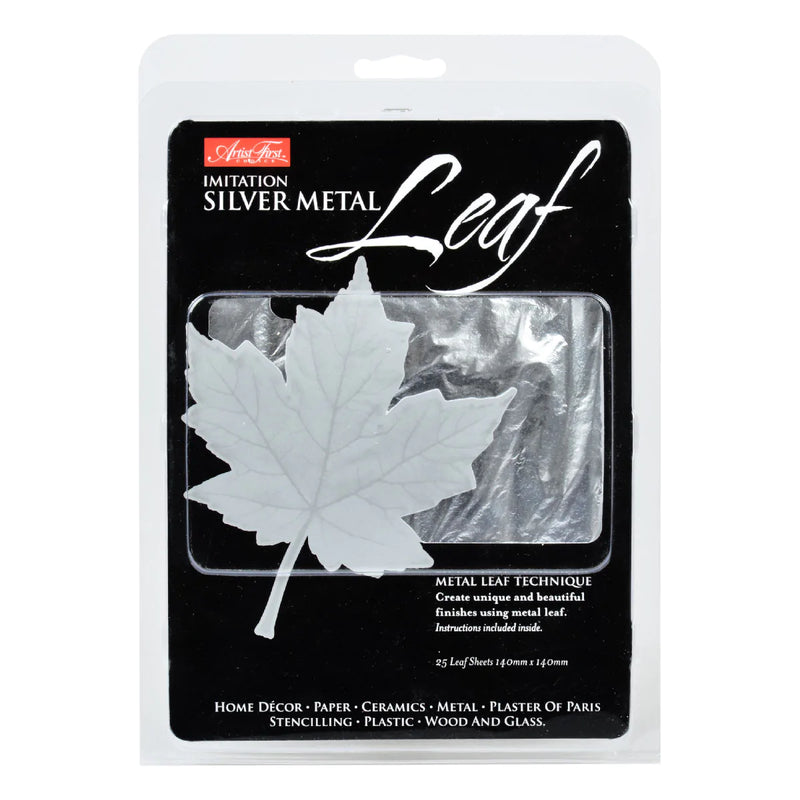 Artist First Choice Silver Metal Leaf Composition 25 Sheets