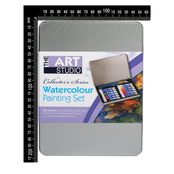 Dark Gray The Art Studio Collector's Series Watercolour Painting Tin Set Watercolour Painting Sets