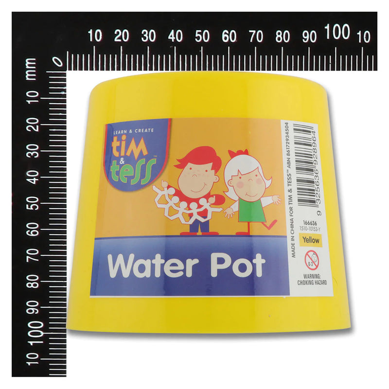 Goldenrod Tim & Tess Water Pot 105 x 97 x 87mm Yellow Kids Painting Acccessories
