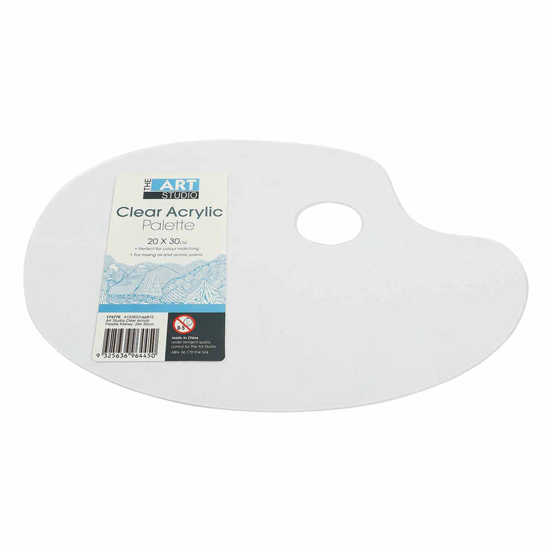 The Art Studio Clear Acrylic Palette 20 x 30cm