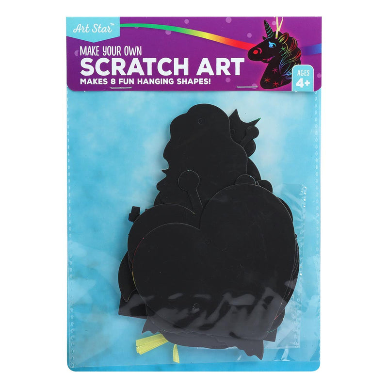 Art Star Make Your Own Scratch Art Kit Assorted Designs Makes 8