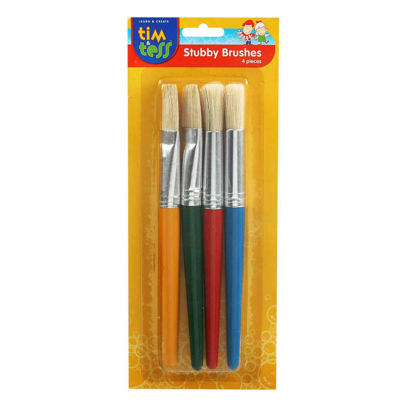 Tim & Tess Stubby Brushes 4 Pieces