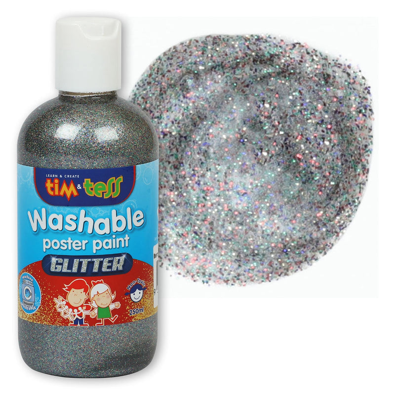 Tim & Tess Children's Washable Glitter Poster Paint Rainbow 250ml