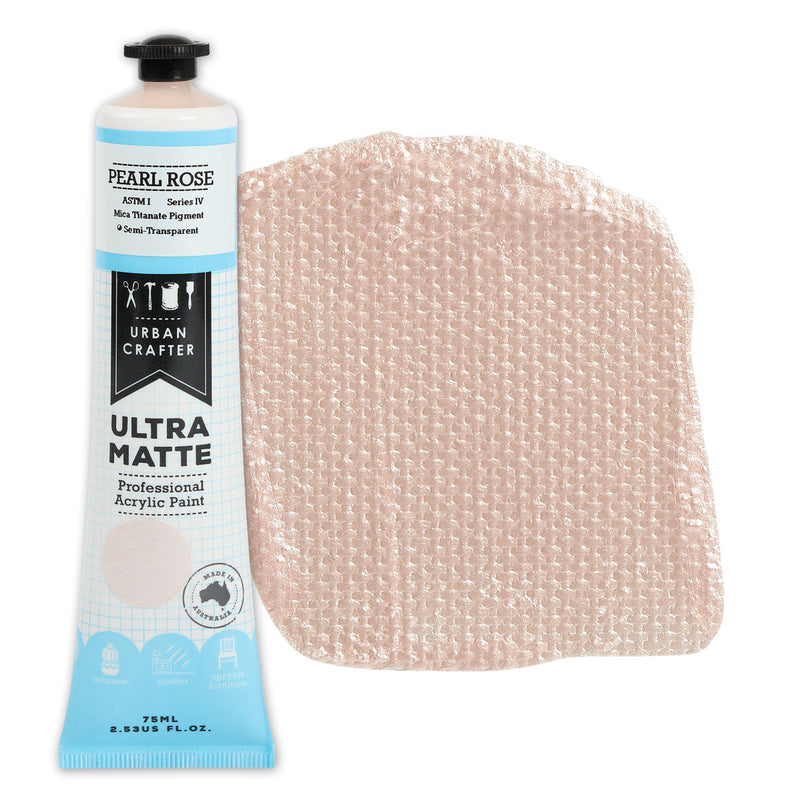 Urban Crafter Ultra Matte Acrylic Paint 75ml Pearl Rose S4 ASTM1 Semi-Transparent