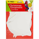 Teachers Choice Cut Out Ornaments Asst 20Pcs - Wht