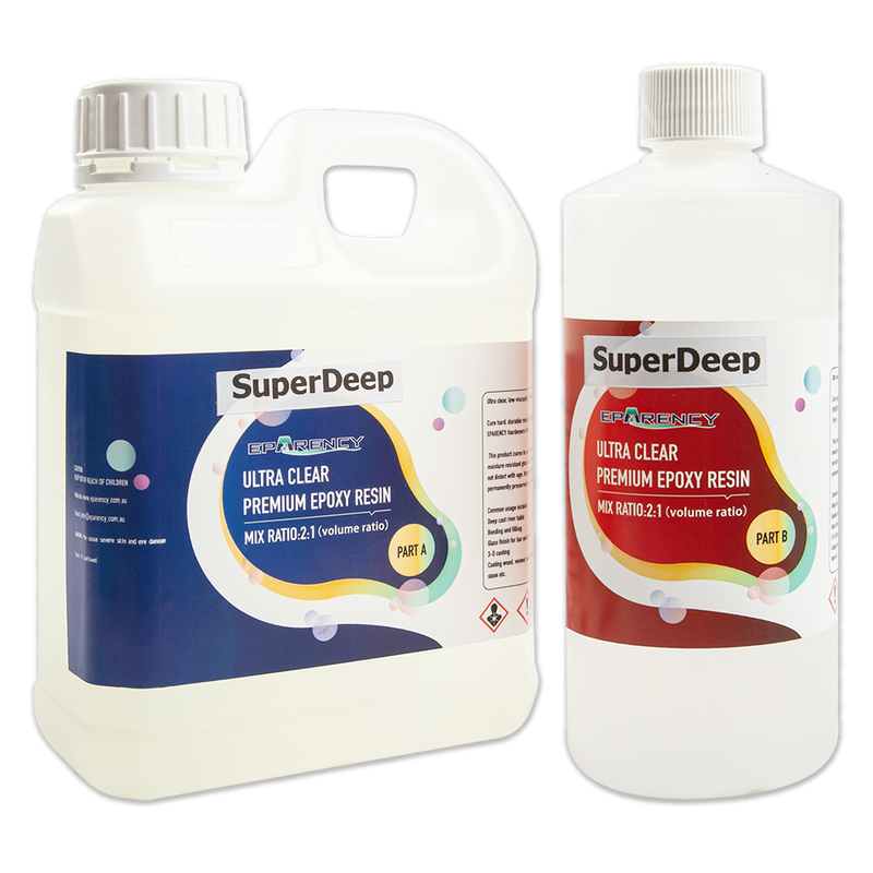 SuperDeep Clear Casting Epoxy Resin 1500mL   2:1 by Volume