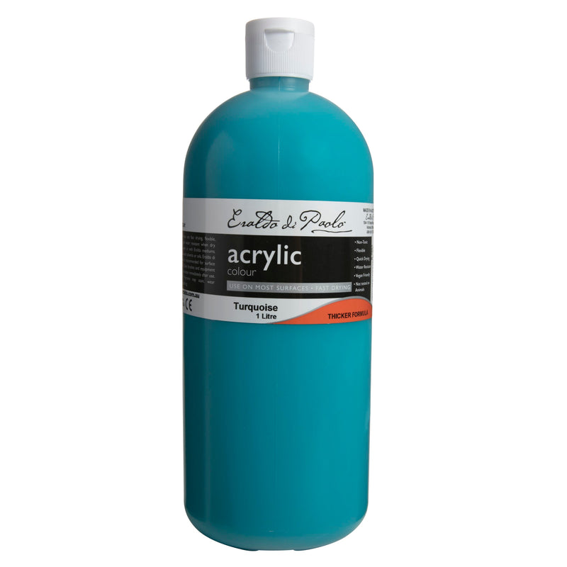 Eraldo Acrylic Paint 1Lt Turquoise