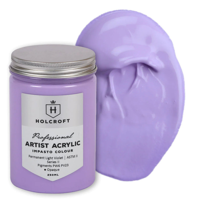 Holcroft Professional Acrylic Impasto Paint Permanent Light Violet S2 250ml