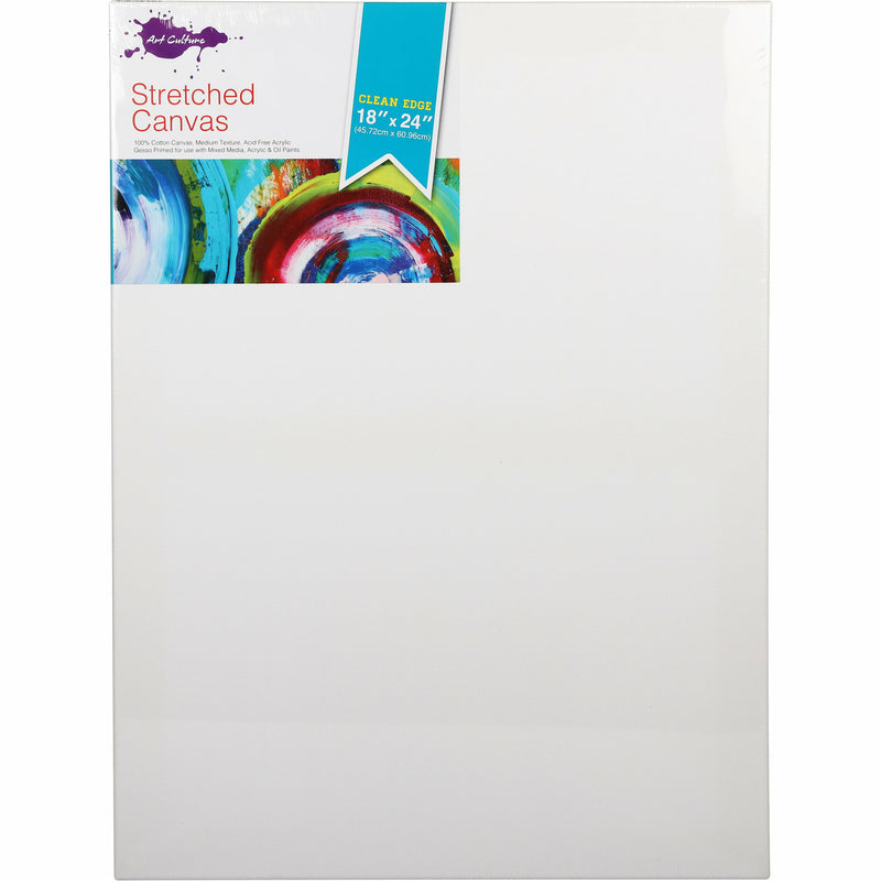Lavender Art Culture Thin 16mm Bar Stretched Canvas 18 x 24 Inches 5 Pack Canvas and Painting Surfaces