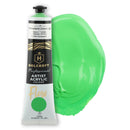Light Green Holcroft Professional Acrylic Flow Paint Permanent Green Light S2 ASTM1 75ml Acrylic Paints