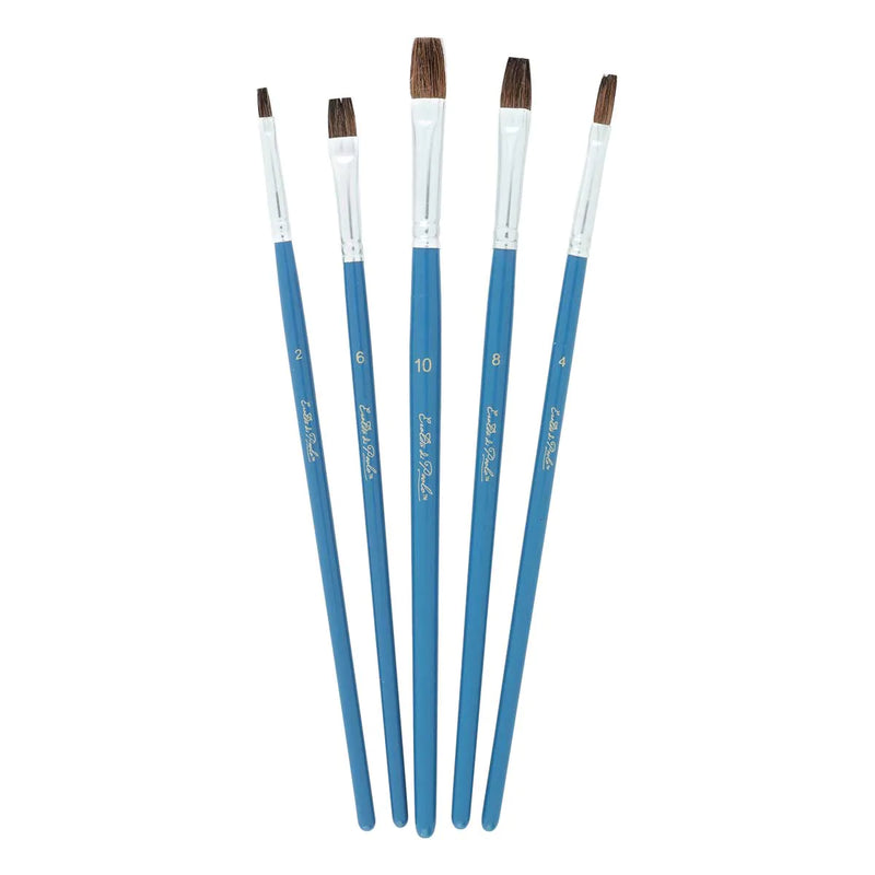 Steel Blue Eraldo Di Paolo Natural Hair Watercolour Brush Set (5 Pack) Brushes