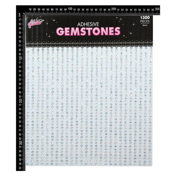 Lavender Illusions Glitzee Clear 6mm Adhesive Gemstones 1300pc Sequins and Rhinestons